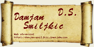 Damjan Smiljkić vizit kartica